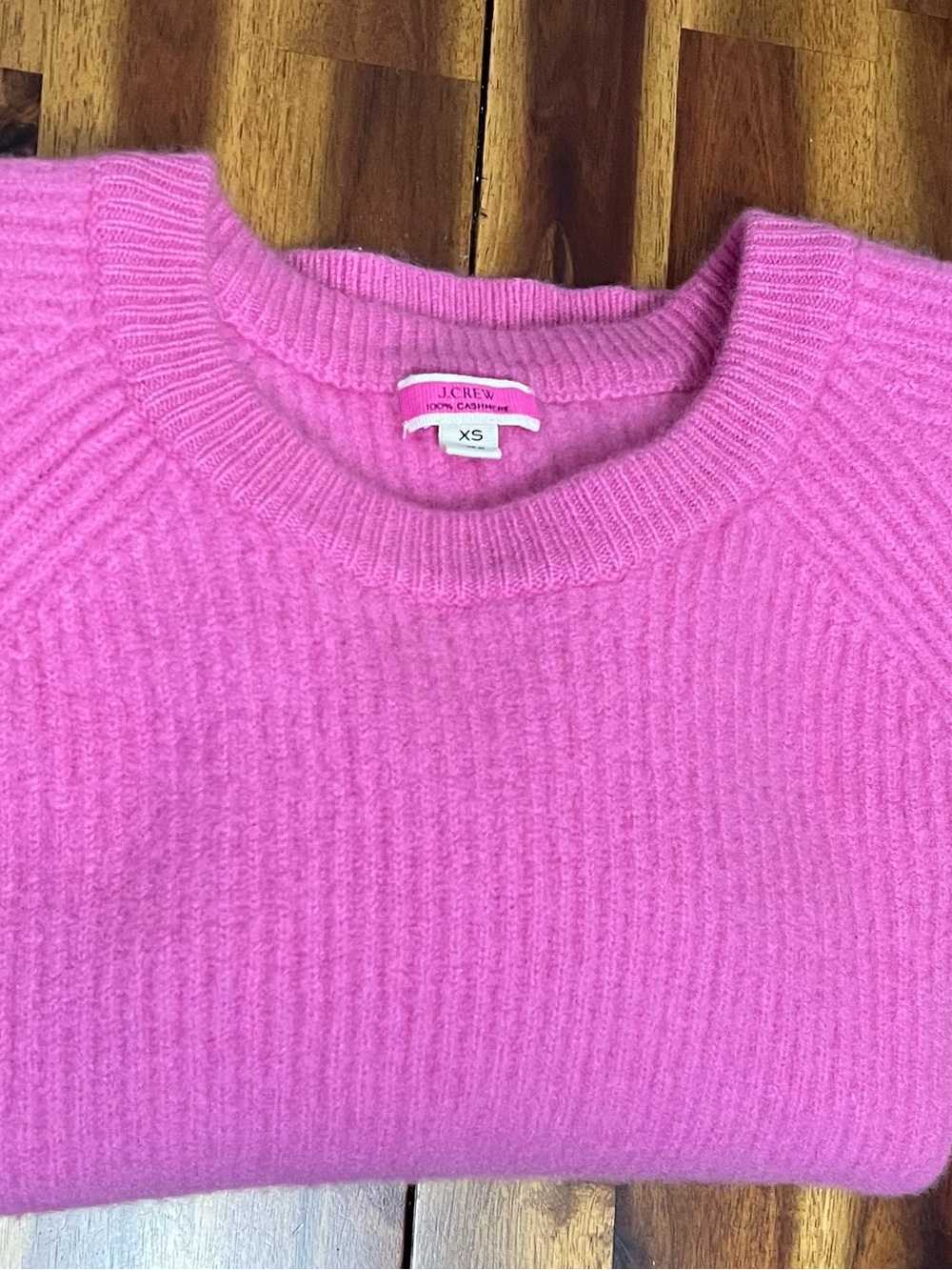 J. Crew 100% Cashmere Pink Crewneck Sweater size XS